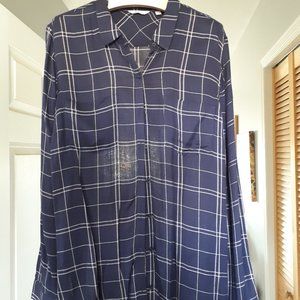 Shirt - Navy Plaid in size XL - Reitman's